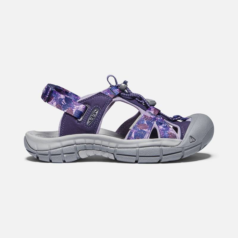 Keen Ravine H2 Trekkingsandalen Damen DE-51649 Purple Tropical - Keen Damenschuhe Lila